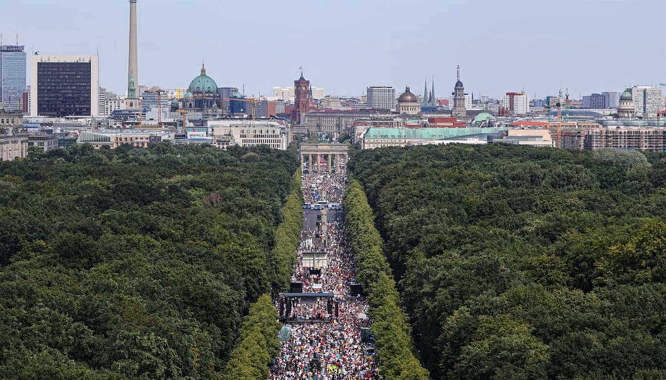 Germans Take to the Streets Against Health Measures